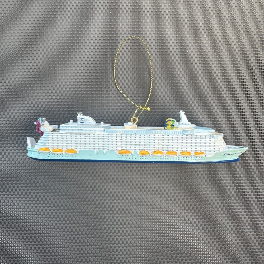 Royal Caribbean Harmony of the Seas Cruise Ship Ornament 6 Inch Souvenir Resin